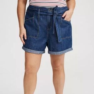 Torrid Baggy High-Rise Tie-Belt Short